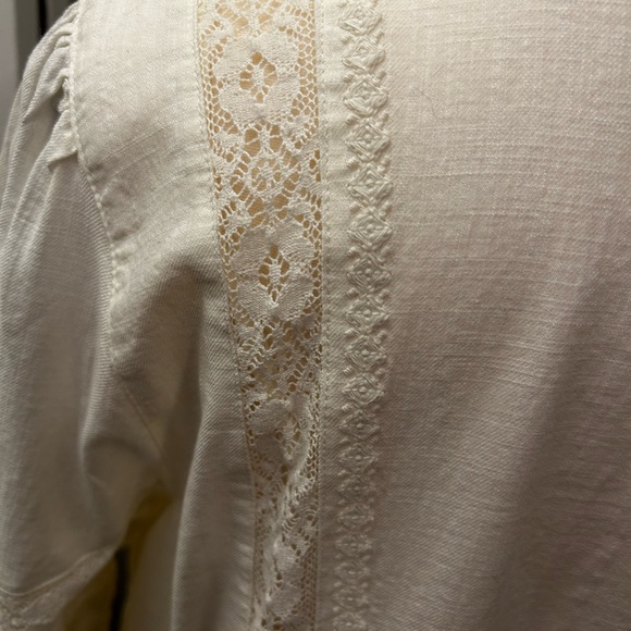 NWT Lucky Brand Cream Dress Size Medium with Special Detailing and Lining - Picture 9 of 16